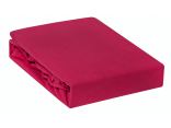 Prześcieradło Jersey z gumką bordo 90x200    018
